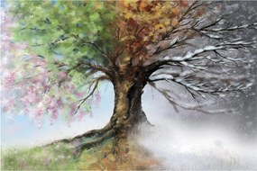 Tablou - Arborele celor patru anotimpuri (90x60 cm)