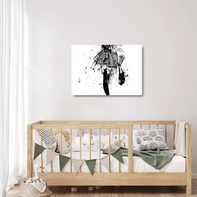 Tablou pe sticlă - Spectacol de modă (70x50 cm)