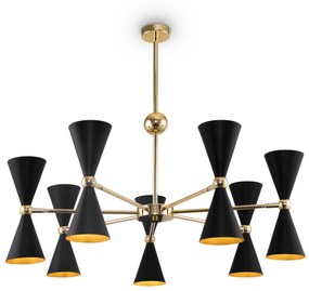 Candelabru Vesper Maytoni E14, Negru | Auriu, MOD108PL-14GB, Germania