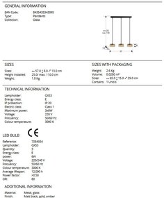 Lustra LED suspendata design modern Olaia 3L