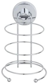 WENKO 20896100 - Suport pentru uscător de păr VACUUM-LOC MILAZZO 12x17 cm, crom lucios