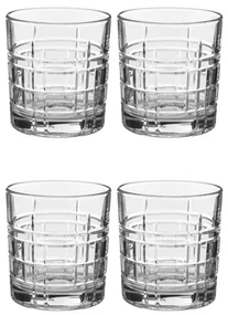 Set 4 pahare Edgar, sticla premium,  8.4 x H 9 cm, 240 ml