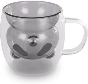 Lamart LT9126 Set de 2 pahare Bear Vaso, 230 ml,negru