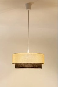 Brilagi - Lustră LED cu cablu BOHO STYLE 1xE27/15W/230V Ø 40 cm crem/maro