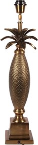 Lampă de masă din aluminiu, auriu, finisaj antichizat, 63 x 19 cm, „Gobelin”