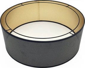 Plafonieră SIRJA PLISADO 3xE27/15W/230V Ø 35 cm negru/auriu