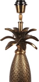 Lampă de masă din aluminiu, auriu, finisaj antichizat, 63 x 19 cm, „Gobelin”