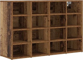 vidaXL Dulap pentru pantofi Lemn vechi 103 x 30 x 67 cm Lemn compozit