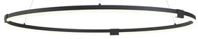 Lampă suspendată de design neagră 120cm incl. LED cu 3 trepte de intensitate luminoasă - Anello