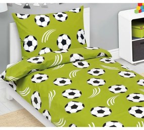 Bellatex Lenjerie de pat din bumbac Junior Fotbal, 140 x 200 cm, 70 x 90 cm
