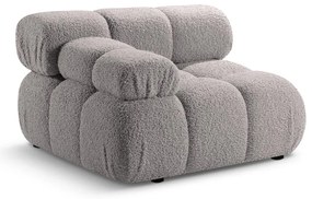 Modul pentru canapea modulară gri deschis cu tapițerie din țesătură bouclé (cu colț pe partea stângă ) Bellis – Micadoni Home