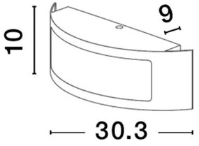 Aplica pentru exterior design modern IP44 Santo