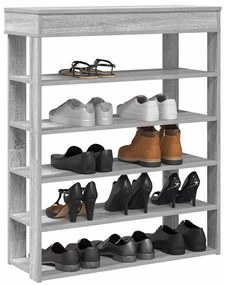 vidaXL Pantofar, gri sonoma, 80x30x98 cm, lemn prelucrat