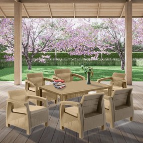 Set de mobilier de grădină Corfu Big Duo cu masă melodică