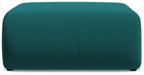 Taburet turcoaz cu tapițerie din catifea Ekahi – Makamii