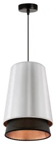 Lustră pe cablu BELL Duolla SHINY 1xE27/15W/230V d. 25 cm argintiu/negru