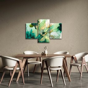 Tablou - Abstractizare verde (90x60 cm)