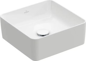 Lavoar pe blat Villeroy&Boch Collaro patrat 38 cm alb