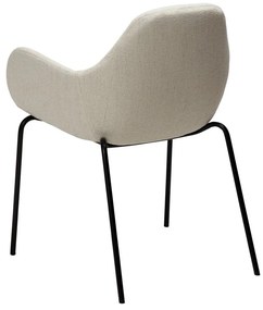 Fotoliu crem cu tapițerie din țesătură bouclé Zimmer – DAN-FORM Denmark