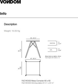 Masa rotunda design modern premium FAZ WOOD, 140cm 54324