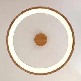 Brilagi - Lustră LED FALCON WOOD MODERN, suspendată pe cablu, LED/60W/230V, Ø 80 cm, lemn