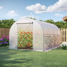 Solar de grădină 2,5 x 4 m alb