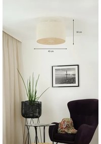 Brilagi - Lustr COUNTRY ROLLER 1xE27/15W/230V pr. 45 cm cremă montat
