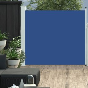 Copertina laterala retractabila de terasa, albastru, 170x300 cm Albastru, 170 x 300 cm
