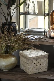 Set de 2 cutii patrate din lemn de frasin CHIP WOOD