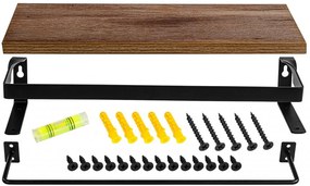 Set STILISTA  - 2 rafturi de perete Volato Duo, 40 cm, maro