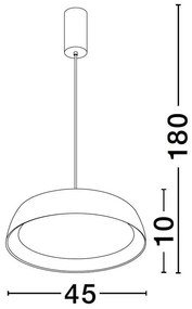 Lustra LED suspendata design modern SIGI D-45cm