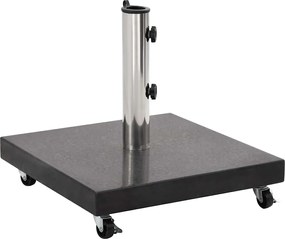 vidaXL Suport umbrelă de soare, negru, 30 kg, granit, pătrat