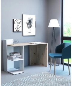 Birou MARLO stejar artisan/alb