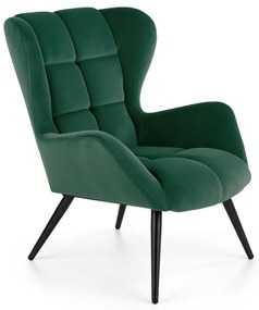 Fotoliu Tyrion velvet verde H91 cm