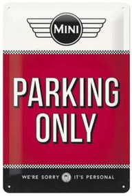 Placă metalică Mini Cooper - Parking Only