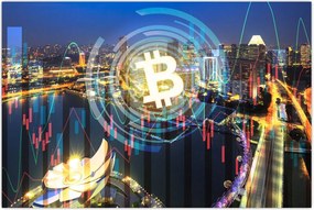 Tablou - Orașul investițiilor (90x60 cm)