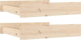 vidaXL Sertare pentru pat, 2 buc., lemn masiv de pin