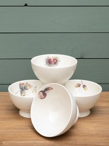 Set 4 boluri, din ceramica, cu motive de toamna, Carouge