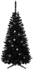 Brad de Crăciun negru cu decor 220 cm