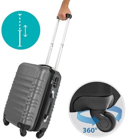 Set de 4 trolere cabina-gri