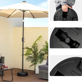 Bază pentru umbrelă umplută cu apă sau nisip