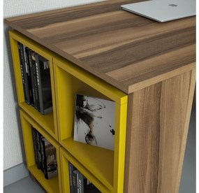 Masă PC Babar (Nuc + Galben). 1088232