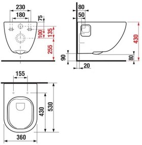 JIKA H8207160000001 - Vas WC suspendat MIO, ceramică albă