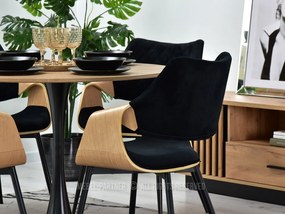 Scaun Rolf K (stejar negru + negru). 1111252