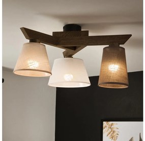 Lustră LED aplicată Brilagi ANTHONY 3xE14/40W/230V stejar nuc