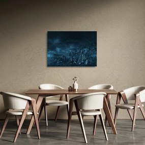 Tablou pe sticlă - Misiune extraterestră (70x50 cm)