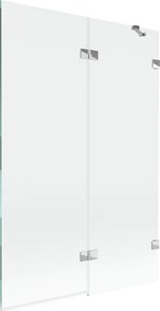 Mexen Lunar paravan de cadă cu 2 panouri, dreapta, 120 x 150 cm, transparent, crom - 897-120-100-01-00-P