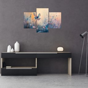Tablou - Pajiște cu Fluture II (90x60 cm)