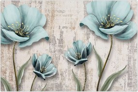 Tablou - Flori texturate (90x60 cm)