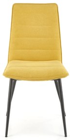 Scaun tapitat K493 mustariu - H92 cm